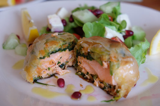 Akaroa Salmon baked Filo