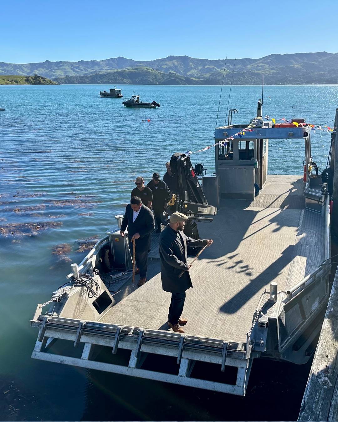 Wainui community joins us for naming of new Akaroa King Salmon vessel, Te Ake