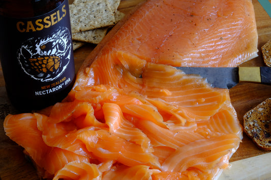 Akaroa Salmon Cured with Cassels IPA Beer