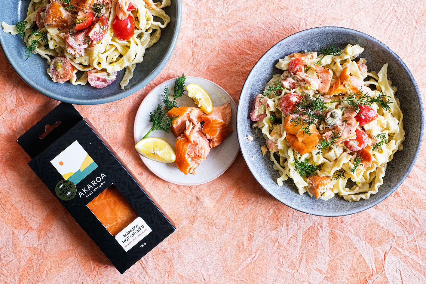 Hot Smoked Mānuka Salmon Portion 180g